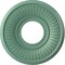 Ekena Millwork Berkshire PVC Medallion (Canopies up to 4 1/2"), 10"OD x 3 1/2"ID x 3/4"P, Metallic Sea Mist CMP10BEFSM - alternate 1